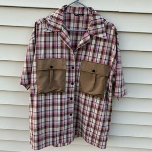 🍂🔥MENS PINK & DOWN BUTTON DOWN🍂🔥